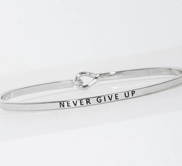 Never Give Up Bangle