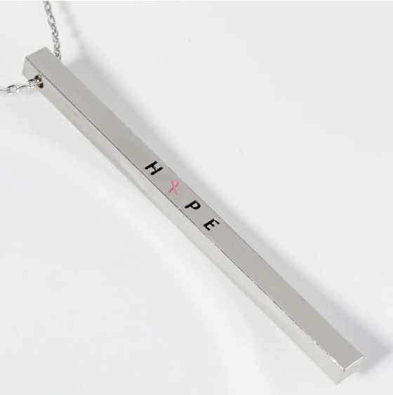 Hope Pink Ribbon Necklace