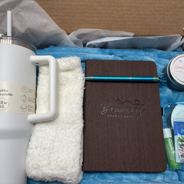 Blue & White Care Package